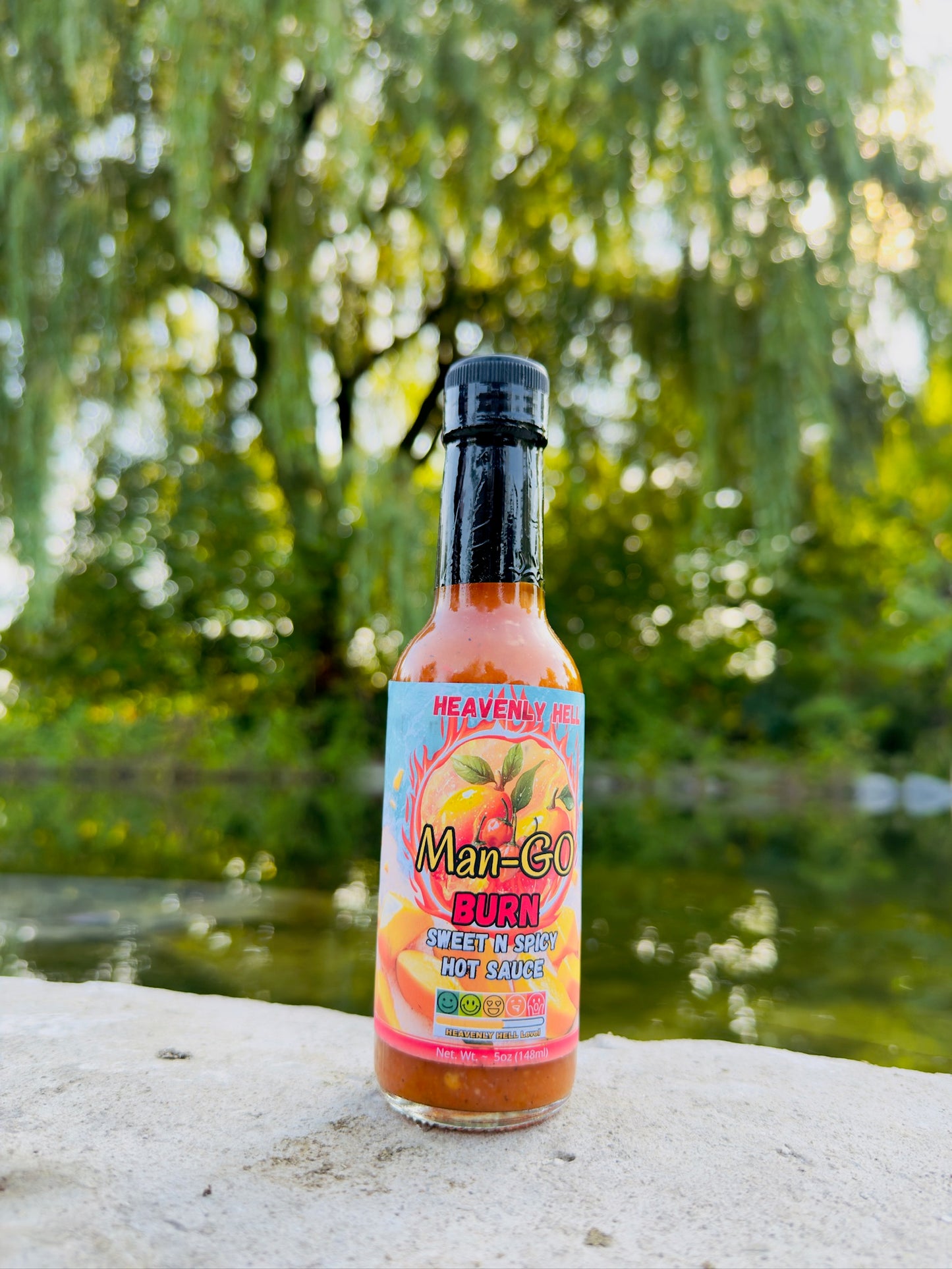 Man-GO BURN Sweet n Spicy Hot Sauce