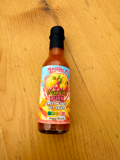 Man-GO BURN Sweet n Spicy Hot Sauce