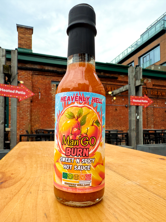 Man-GO BURN Sweet n Spicy Hot Sauce